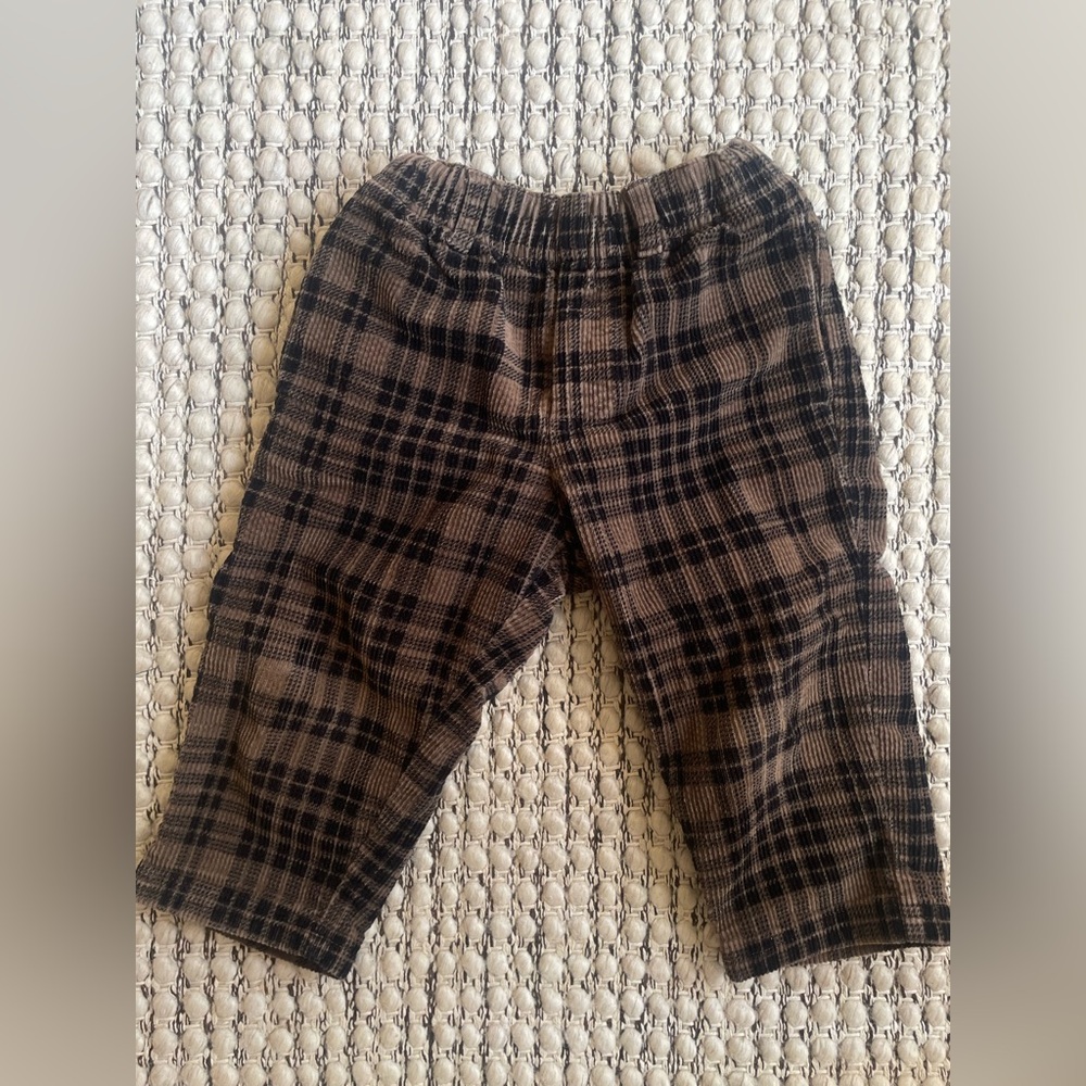ARKET Kids corduroy plaid pants